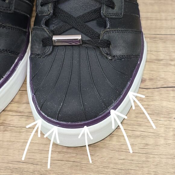 David Beckham x adidas Neo Black Men's Size 11 Black Leather Shoes (G30509) READ - Picture 5 of 12